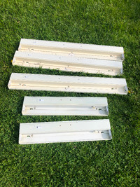 $15 for each big and small white fluorescent fixtures lights