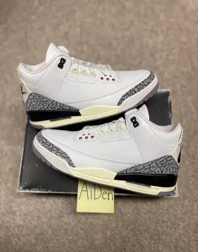 Jordan 3 White Cement Reimagined Size 9.5, View more
