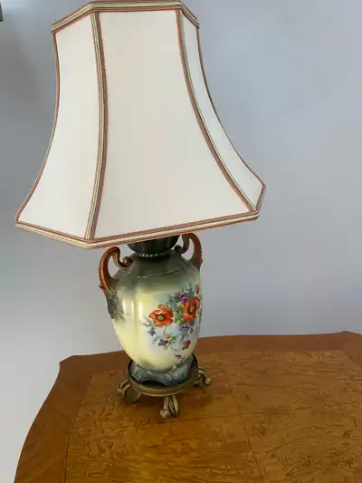Fine bone China table lamp, View more