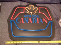 Molson Canadian plastic beer bar signs x 2 - 19 x 21