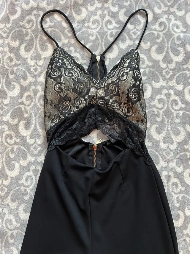 ReVamped Women’s Black Lacy Jumpsuit in Women's - Tops & Outerwear in Oshawa / Durham Region - Image 4