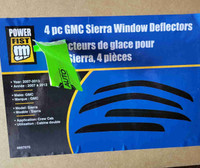 4pc GMC Sierra Window Deflectors