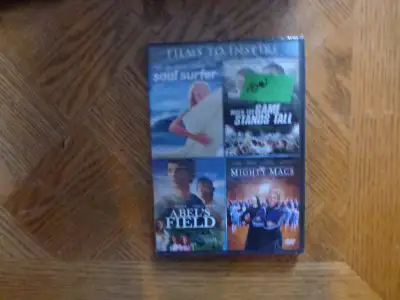 Films To Inspire (2 DVDs) New Still Sealed $8.00 Soul Surfer When The Game Stands Tall Abel’s Field...