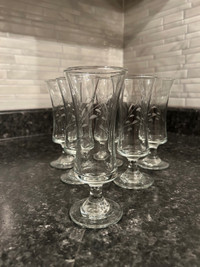 6 Etched-Glass Parfait Glasses