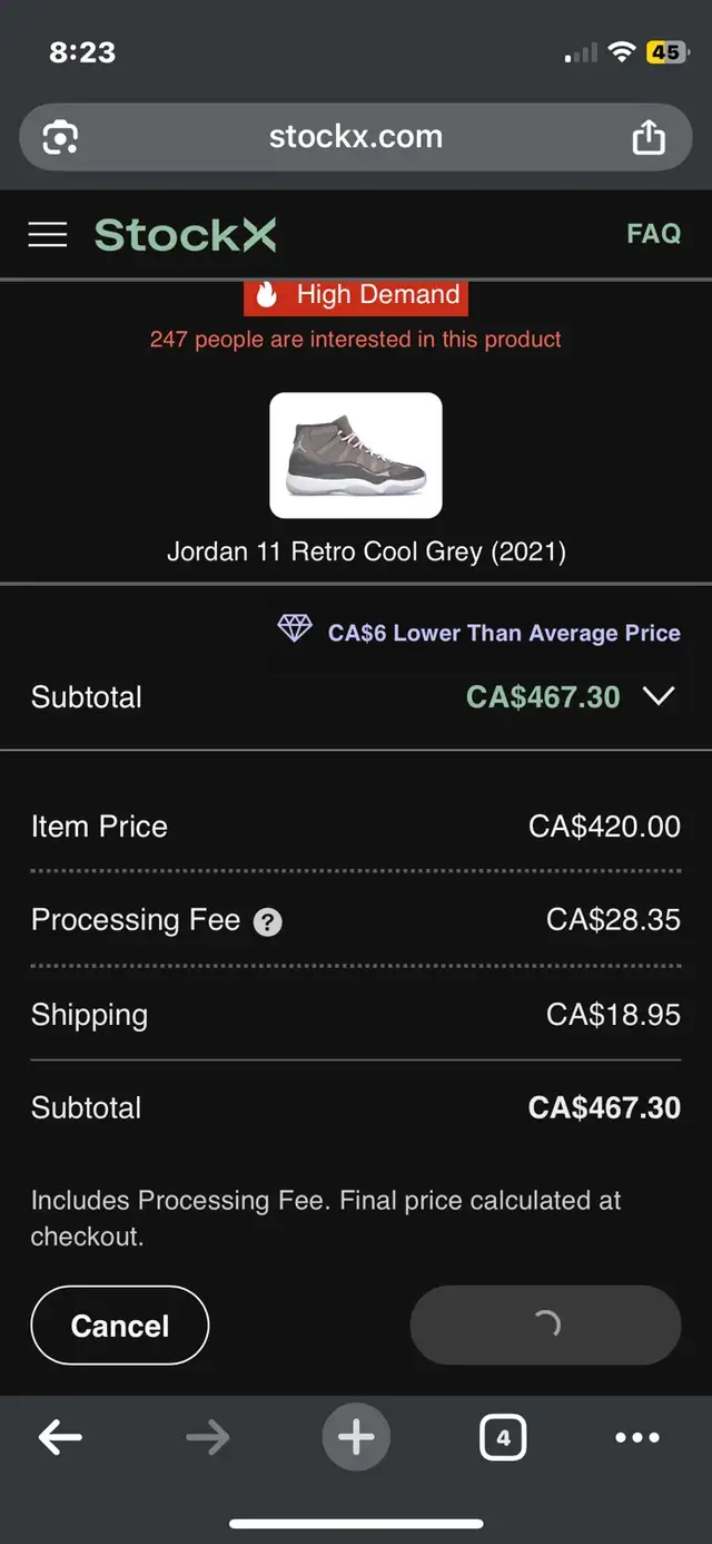 Nike Air Jordan 11 Collection in Men's Shoes in Markham / York Region - Image 5