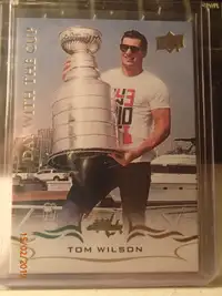 carte de hockey  Tom Wilson DAY WITH THE CUP DC19 SP