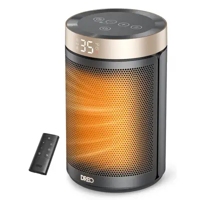 BNIB DREO Space Heater, 1500W PTC Ceramic Safety Heater with Thermostat, Portable Electric Heaters D...