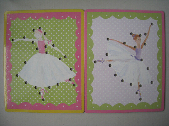 Ballerina lacing cards from Pottery Barn kids in Toys & Games in Guelph