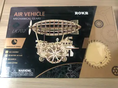 NEW Sealed ROKR Air Vehicle Mechanical Gears LK702 3D Wooden Puz, View more
