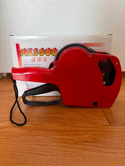 PRICE LABEL GUN FOR SALE 1. 8 Digits MX 5500 price label gun. reg. $45. now $10. 2. Replacement ink...