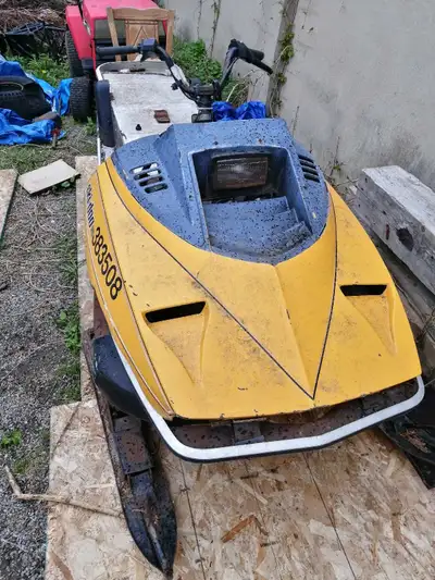 Old skidoo 503cc blizzard. Needs a pullcord (one I has to show its not seized is too small to start...