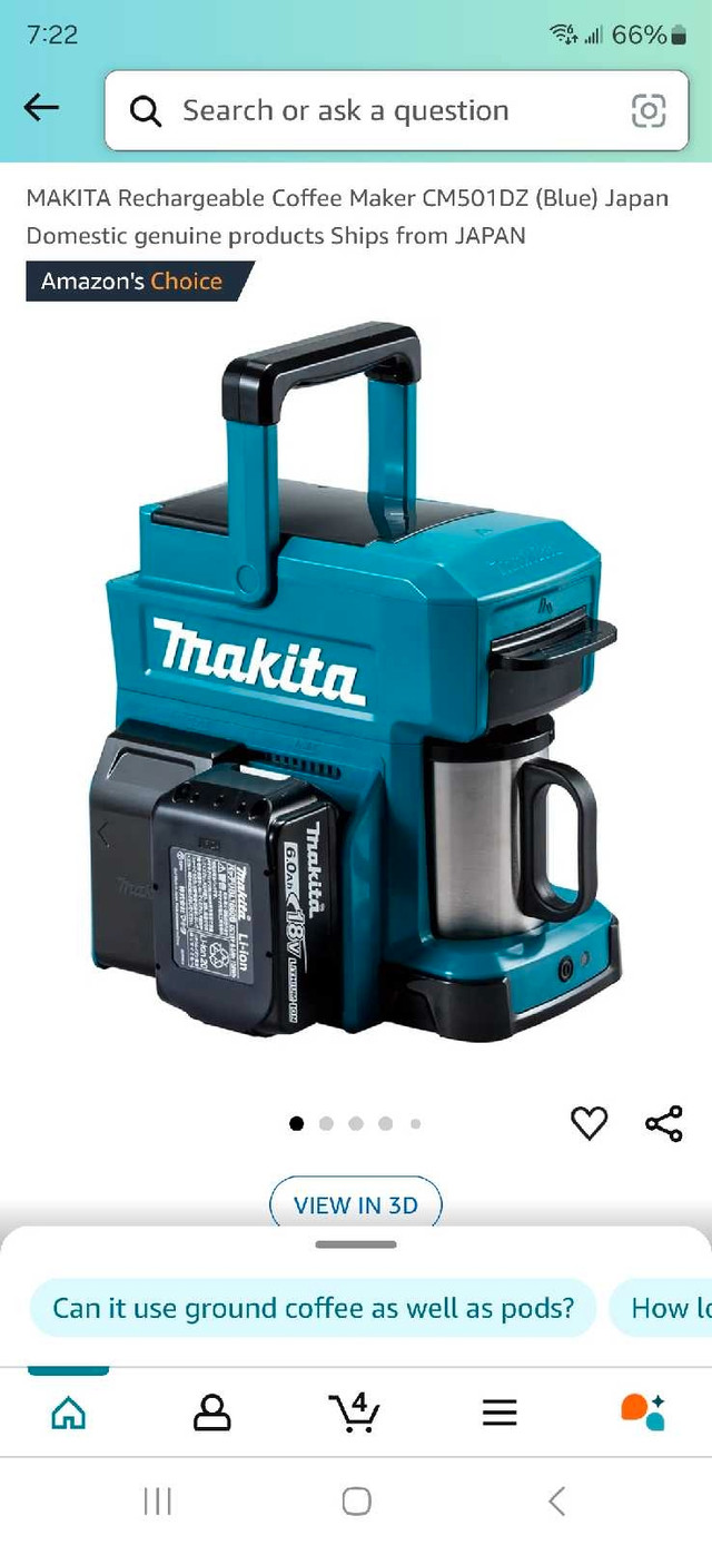 MAKITA Rechargeable Coffee Maker CM501DZ in Other in Hamilton