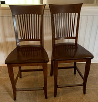 Wooden bar chairs