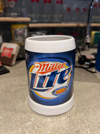 Miller lite ceramic beer mug