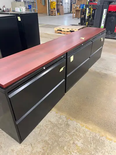 Filing Cabinets 3(2 drawer) lot as in picture with top $300, View more