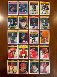 1982/83 Opc hockey cards lot of 183