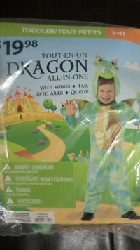 Toddler Boys DRAGON Halloween costume, size 3-4T, NEW
