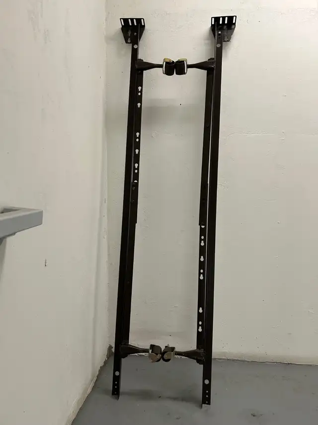 Twin/full/queen Size Metal Heavy Platform Bed Frame 4 Wheels in Beds & Mattresses in City of Toronto - Image 8