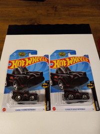 Hot Wheels Classic TV Series Batmobile Tooned Lot of 2 Perfect