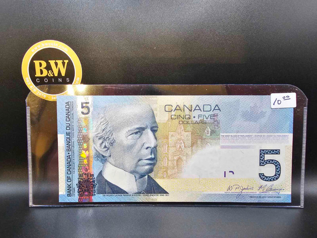 Canadian  $5 Banknote in Arts & Collectibles in Mississauga / Peel Region - Image 3