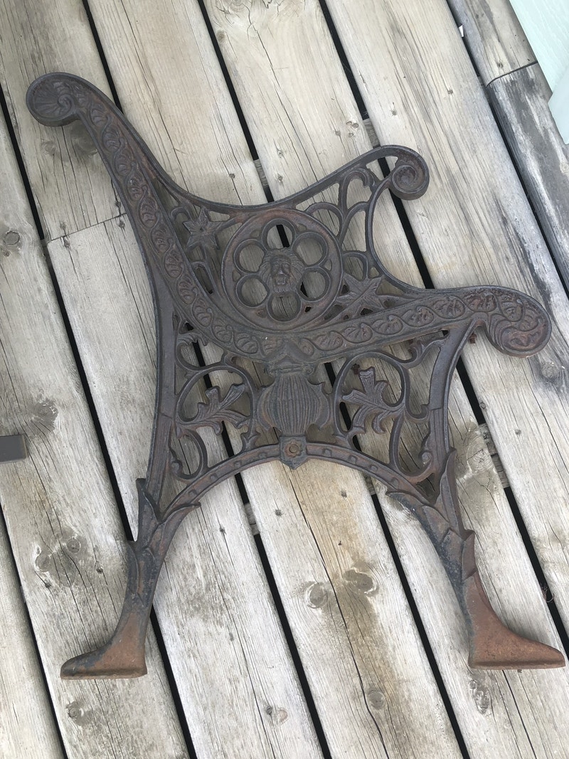 Antique Cast iron bench ends (last photo is example only) Arts