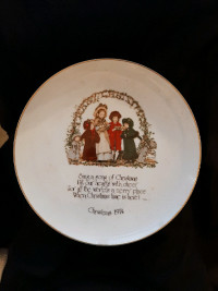 Holly Hobbie 1974 commemorative edition plate