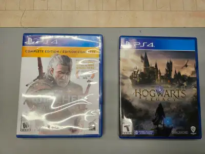 PS4 Games: The Witcher 3 Complete Edition & Hogwarts Legacy, View more