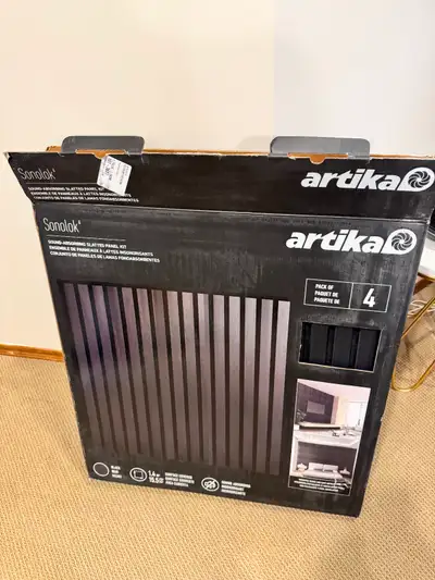 3 Artika Sonolok Panels - Black 24x24", View more