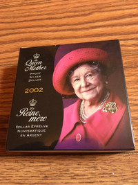 Rare 2002 The Queen Mother Silver Coin UNOPENED MIB RCM coins