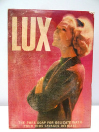 RETRO scarce LUX PURE SOAP BOX for Delicate Wash UNOPENED 1960s