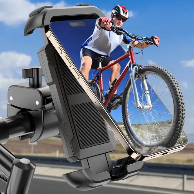 Bike Phone Holder, Motorcycle Phone Mount - 4.7-7" Phone in Cell Phone Accessories in Markham / York Region - Image 2