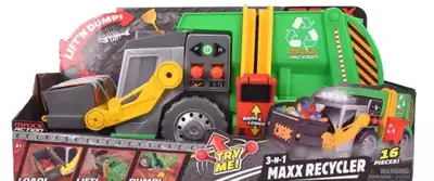 I am offering a brand new Maxx Action 3-in-1 MAXX Recycler truck that features motorized drive, real...