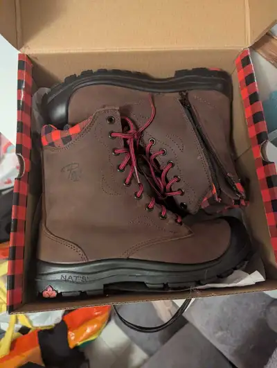 P&F female steel toe work boots, View more