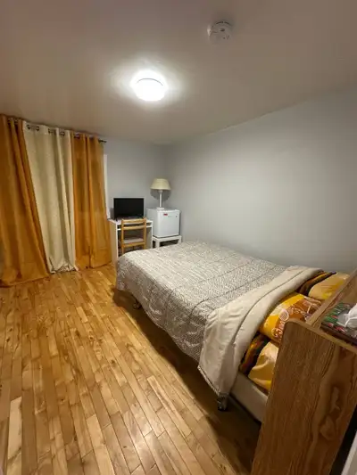 Double size bed frame, spring box and mattress, View more