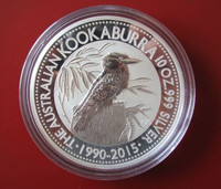 Pièce en argent/silver bullion Kookaburra 2015 10 oz/ounce/once