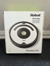 iRobot Roomba 670 robot vacuum for hard floors and carpets - new
