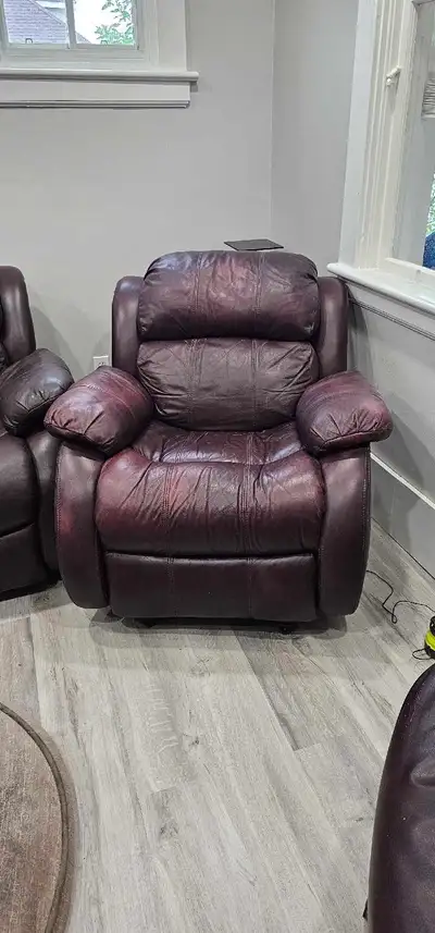 Lazyboy Recliner - Leather 100 OBO, View more