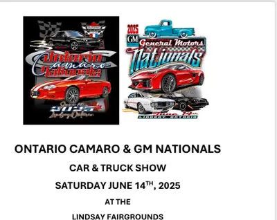 CANADA'S LARGEST ALL GM CAR SHOW SATURDAY - LINDSAY EXHIBITION CENTRE Open to all GM Models, Buick,...