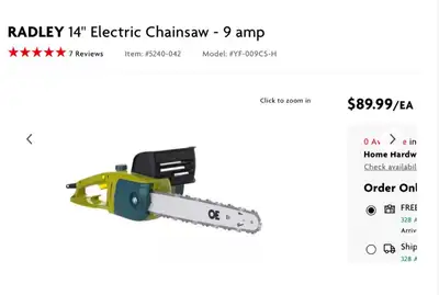 NEW - Electric Chainsaw, View more