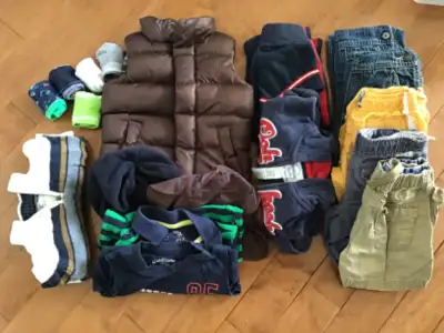 14 +5 OSH KOSH B’GOSH 2T DENIM LEVI JEAN OVERALLS PUFF JACKET, View more