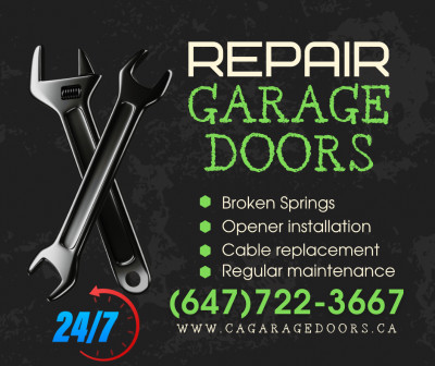 Garage Door and Openers Repair - Installation - Services 24/7