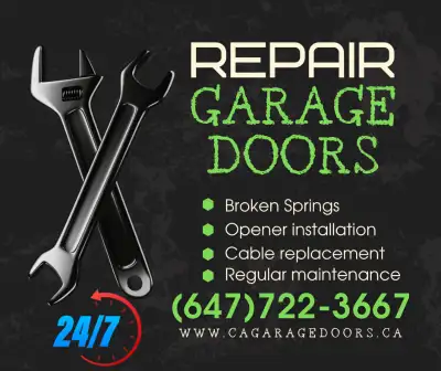 Garage Door and Openers Repair - Installation - Services 24/7, View more