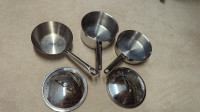 5 Piece Stainless Steel Pan Set