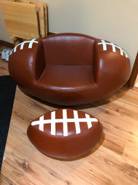 Football Chair and Ottoman