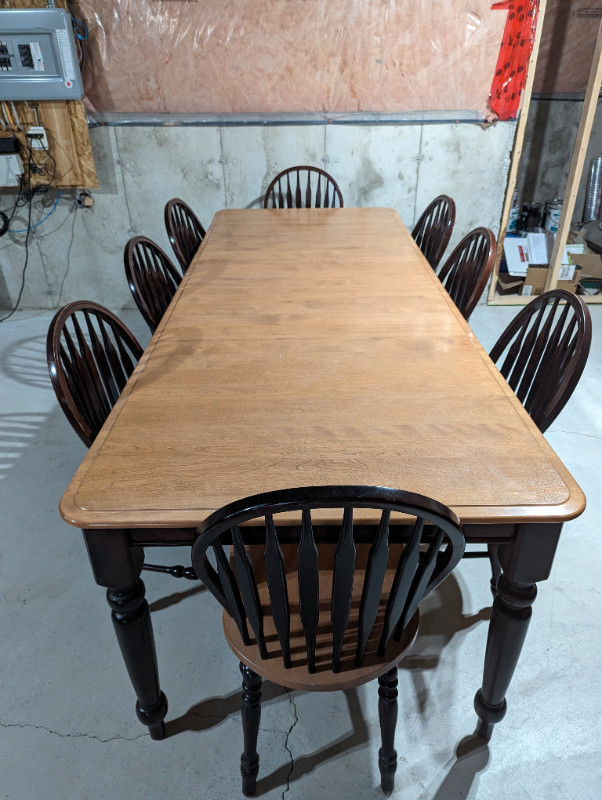 Solid Wood Dining Room Table with 8 Chairs in Dining Tables & Sets in Peterborough - Image 3