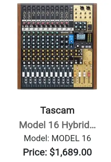 TASCAM MODEL 16 Multitrack Recorder w/ Cover in Pro Audio & Recording Equipment in Hamilton - Image 5