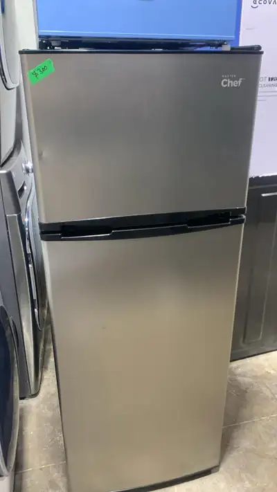Master Chef 7.5 cu.ft. 2-Door Stainless Steel Fridge – On Sale!", View more