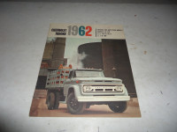 1962 CHEVROLET HEAVY TRUCKS BROCHURE. CAN MAIL IN CANADA.