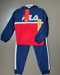 Brand New Fila Boys Jogging suit sweatshirt and pants set Size 5