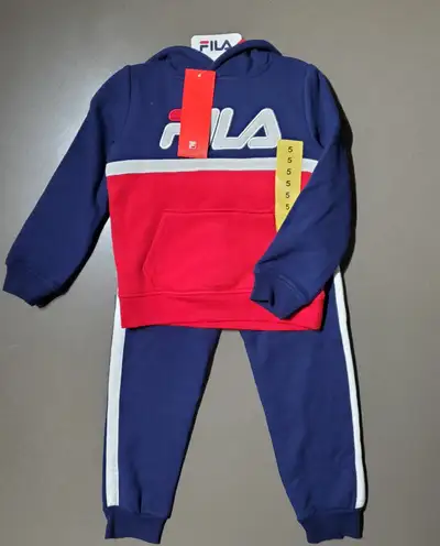Brand New Fila Boys Jogging suit sweatshirt and pants set Size 5, View more